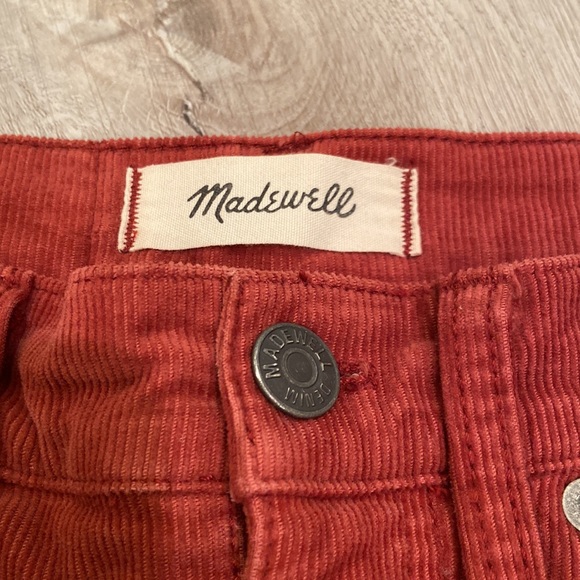 Madewell Orange Rust Corduroy Cali Demi Boot Pants - Picture 2 of 5